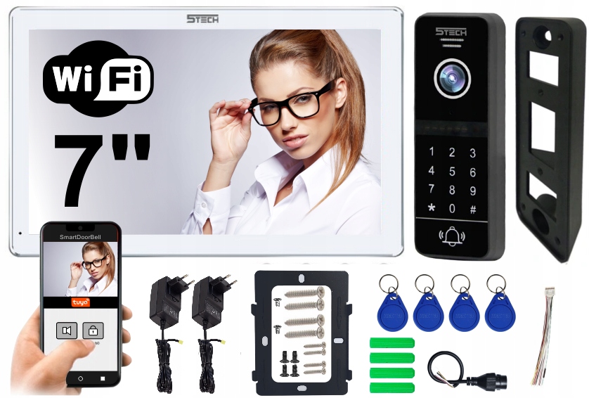 Wifi 5Tech 7" video interkom Najnovšia séria